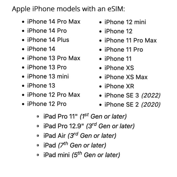 Verizon 5G $70 Unlimited Plan with eSim iPhone instant Activation or Simcard - Picture 2 of 2